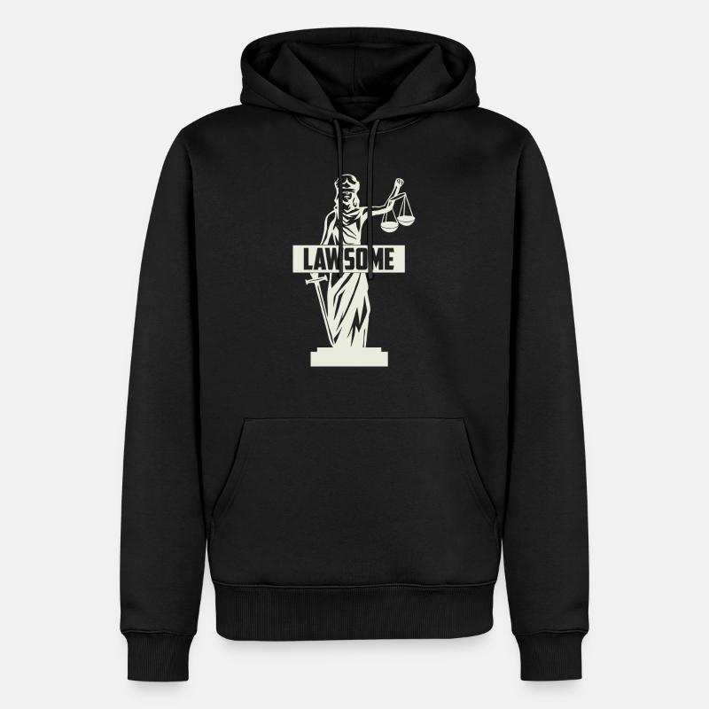 Avocat Avocat - Sweat à capuche Premium bio Homme - noir