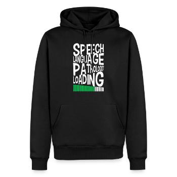 Logopäde Sprachtherapie Sprachtherapeut - Männer Premium Bio Hoodie - Schwarz - Vorne - Nico (187cm)