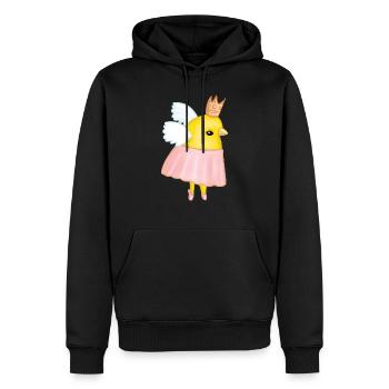 Chick dancer star princess - Men’s Premium Organic Hoodie - black - Front - Nico (187cm)
