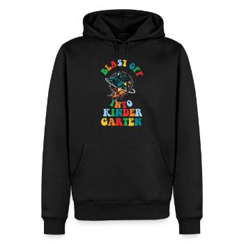 Boyd Blast à la maternelle le premier jour - Sweat à capuche Premium bio Homme - noir - Devant - Nico (187cm)