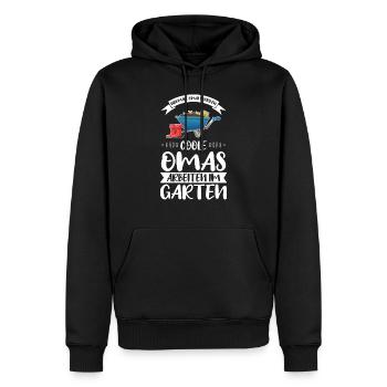 Garten Oma Großmutter Geschenk - Männer Premium Bio Hoodie - Schwarz - Vorne - Nico (187cm)