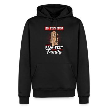 My Cockapoo Is The Paw fect Addition To My Family - Men’s Premium Organic Hoodie - black - Front - Nico (187cm)