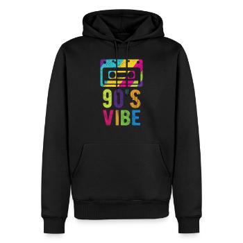 90er Jahre Vibe Meme 90er Jahre Vibe Liebhaber 1990er Jahre Kassette - Männer Premium Bio Hoodie - Schwarz - Vorne - Nico (187cm)