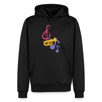 Musik Accessoires Männer Frauen - Männer Premium Bio Hoodie - Schwarz - Vorne - Nico (187cm)