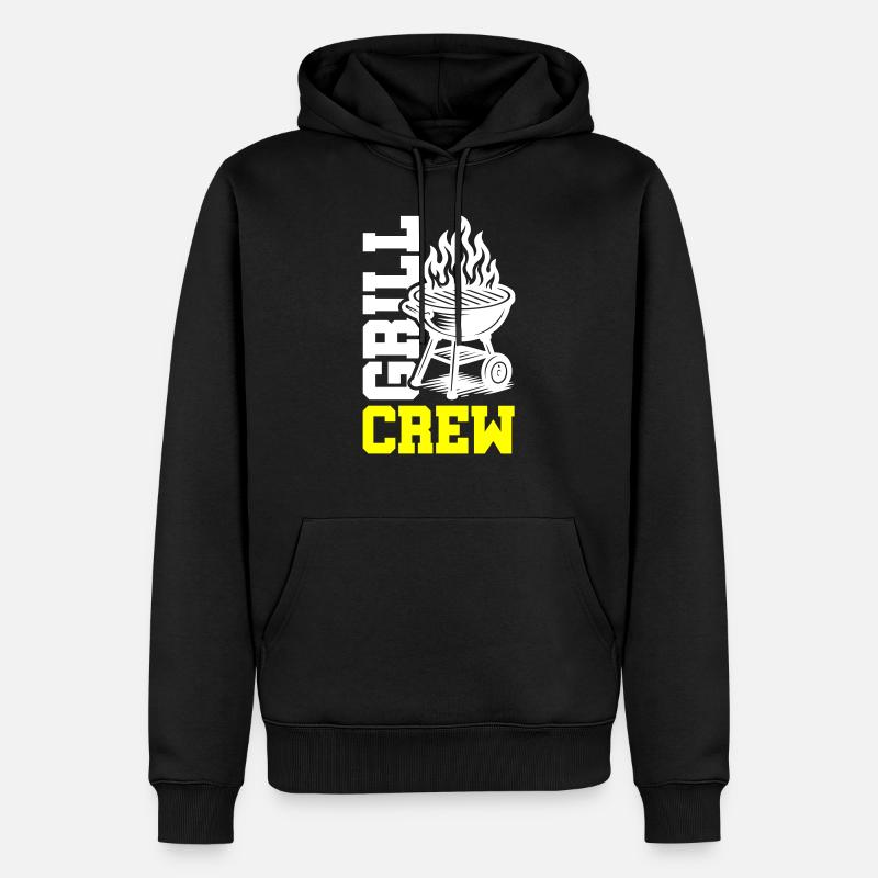 Équipe de grillades - Sweat à capuche Premium bio Homme - noir