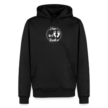 Happy Together Hund best friend - Männer Premium Bio Hoodie - Schwarz - Vorne - Nico (187cm)