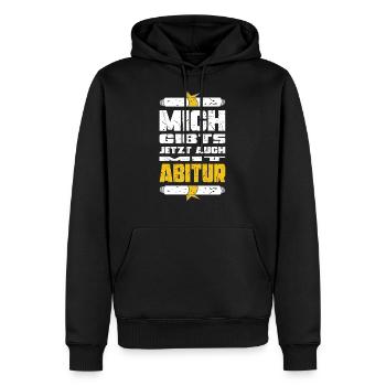 Abitur Abschluss Prüfungen Gymnasium Geschenk - Männer Premium Bio Hoodie - Schwarz - Vorne - Nico (187cm)