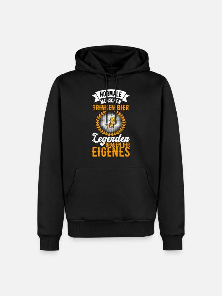 Bierbrauer Bierbrauen Bier Geschenk - Männer Premium Bio Hoodie - Schwarz