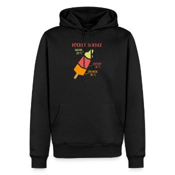 2541614 128139169 rocket science - Männer Premium Bio Hoodie - Schwarz - Vorne - Nico (187cm)