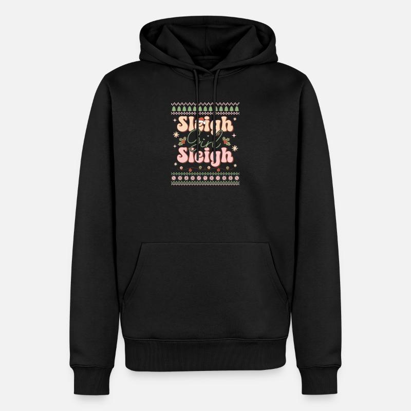 Pull de Noël moche - Sweat à capuche Premium bio Homme - noir