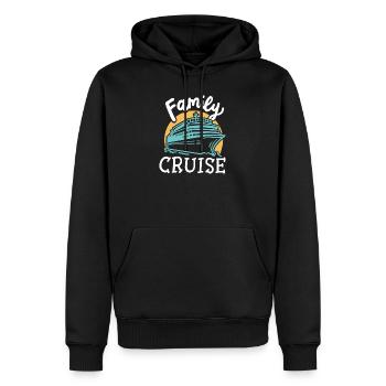 Familien Kreuzfahrt - Männer Premium Bio Hoodie - Schwarz - Vorne - Nico (187cm)