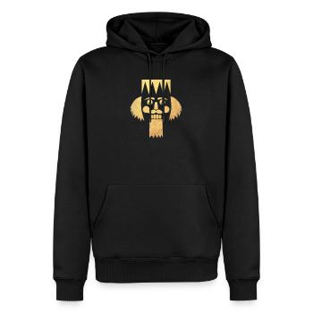 Nøddeknækkeren Guld Juledekoration Advent Xmas - Herre Premium økologisk hoodie - sort - Foran - Nico (187cm)