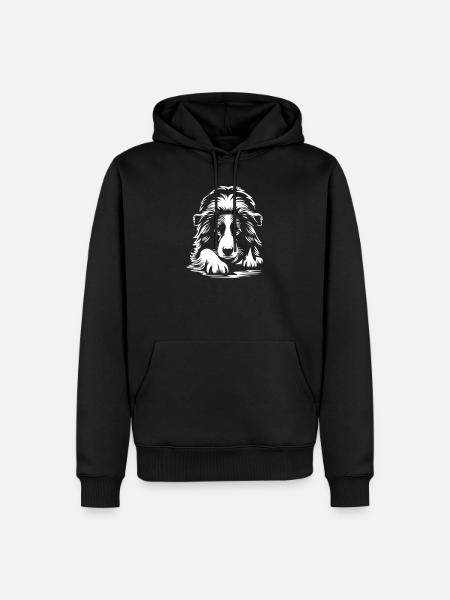 Border Collie "Black Edition" - Men’s Premium Organic Hoodie - black