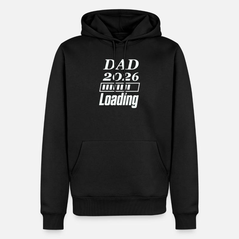 DAD 2026 Loading - Männer Premium Bio Hoodie - Schwarz
