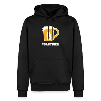 Babybier Pinkelparty Babyparty Babypinkeln Geburt - Männer Premium Bio Hoodie - Schwarz - Vorne - Nico (187cm)