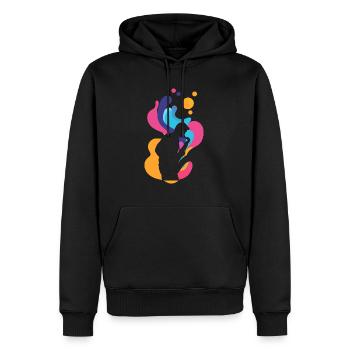 Saxophonist brass band music - Men’s Premium Organic Hoodie - black - Front - Nico (187cm)