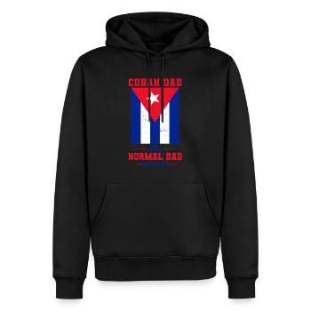 Kuba - Männer Premium Bio Hoodie - Schwarz - Vorne - Nico (187cm)