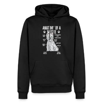West Highland White Terrier Westie - Männer Premium Bio Hoodie - Schwarz - Vorne - Nico (187cm)