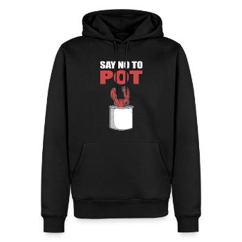 Say No To Pot Hummer - Männer Premium Bio Hoodie - Schwarz - Vorne - Nico (187cm)