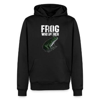 Funny Frog Whisperer Toad Amphibian Herpetologist - Männer Premium Bio Hoodie - Schwarz - Vorne - Nico (187cm)