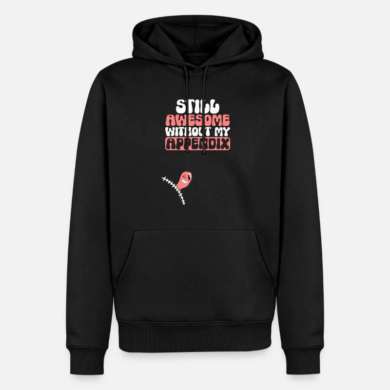 Appendicectomie Appendicite - Sweat à capuche Premium bio Homme - noir