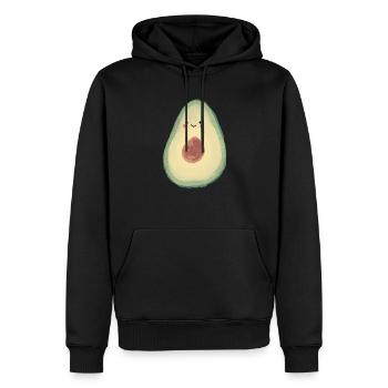Süsse Avocado für Kinder | Babys | Erwachsene - Männer Premium Bio Hoodie - Schwarz - Vorne - Nico (187cm)