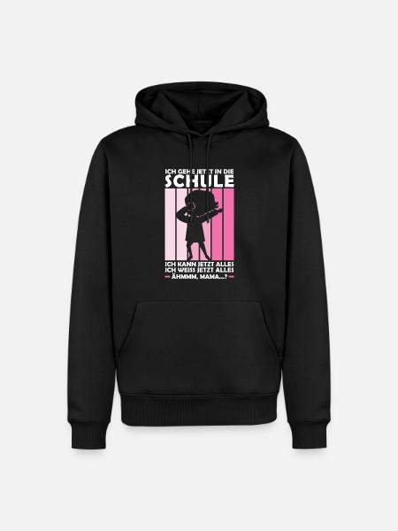 Schulkind Dabbing Schulstart Geschenk - Männer Premium Bio Hoodie - Schwarz