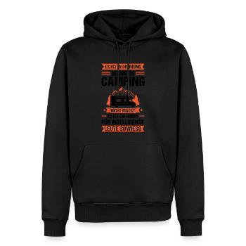 Campen Camping Camping-Liebhaber Geschenk - Männer Premium Bio Hoodie - Schwarz - Vorne - Nico (187cm)