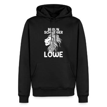 Braunschweig Löwe Braunschweiger Löwen Geschenk - Männer Premium Bio Hoodie - Schwarz - Vorne - Nico (187cm)