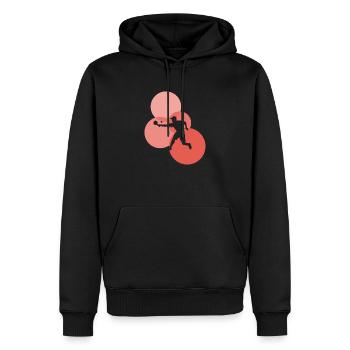 Raquette de pickleball Raquette de pickleball - Sweat à capuche Premium bio Homme - noir - Devant - Nico (187cm)