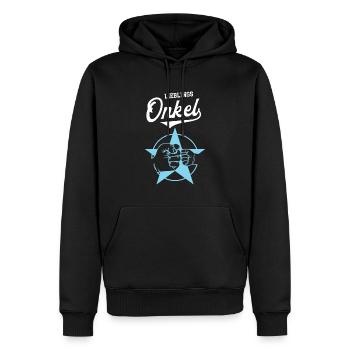 Lieblings Onkel Onkels Best Uncle Lieblingsonkel - Männer Premium Bio Hoodie - Schwarz - Vorne - Nico (187cm)