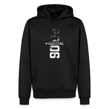 ORIGINAL 20E ANNIVERSAIRE COOL 2006 - Sweat à capuche Premium bio Homme - noir - Devant - Nico (187cm)