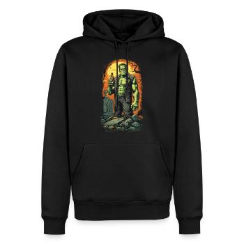 Ghul Monster Bierliebhaber Halloween Party - Männer Premium Bio Hoodie - Schwarz - Vorne - Nico (187cm)