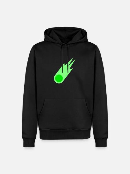 Grüner Komet Astronomie Astronom Geschenk - Männer Premium Bio Hoodie - Schwarz