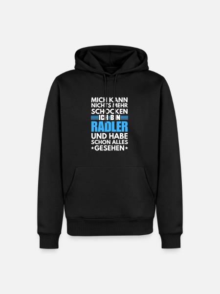 Nicht schockbarer Radler - Männer Premium Bio Hoodie - Schwarz