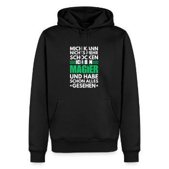 Non-Shockable Mage - Men’s Premium Organic Hoodie - black - Front - Nico (187cm)