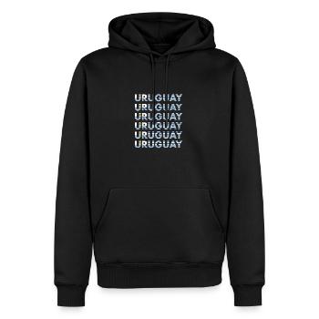 Rugby Rugby Rugby Rugby Rugby Uruguay Rugby - Männer Premium Bio Hoodie - Schwarz - Vorne - Nico (187cm)