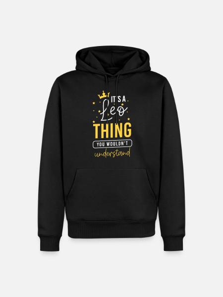 Sternzeichen Konstellation Glück - Männer Premium Bio Hoodie - Schwarz