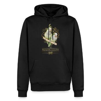 Argentinischer Sittich - Männer Premium Bio Hoodie - Schwarz - Vorne - Nico (187cm)