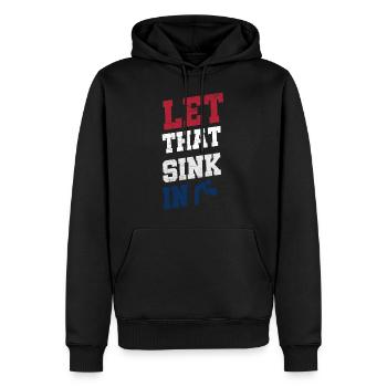 Let that sink in Social Musk pun dad joke - Men’s Premium Organic Hoodie - black - Front - Nico (187cm)