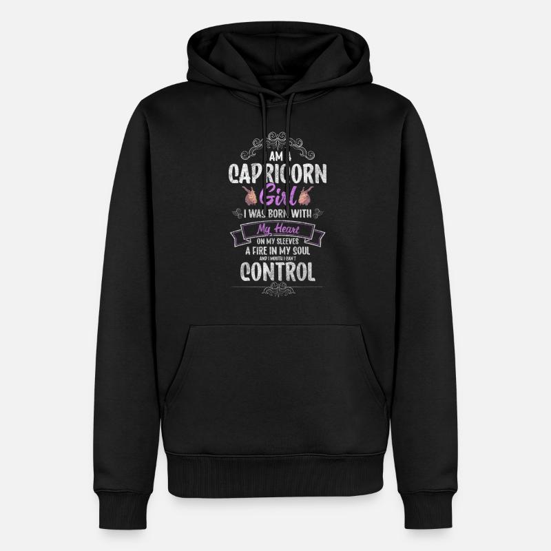 Signe du zodiaque Divinité Vesta - Sweat à capuche Premium bio Homme - noir