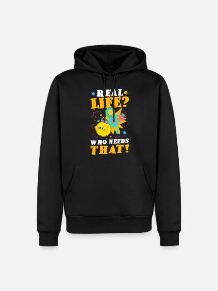 Comicstyle Art Boom - Men’s Premium Organic Hoodie - black