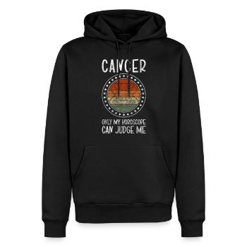 Zodiac Zodiac Constellation Moon - Men’s Premium Organic Hoodie - black - Front - Nico (187cm)
