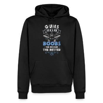Waffen Gewehr Schuss Schusswaffe - Männer Premium Bio Hoodie - Schwarz - Vorne - Nico (187cm)