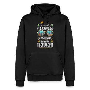 Strand Küste Sandstrand Reise - Männer Premium Bio Hoodie - Schwarz - Vorne - Nico (187cm)