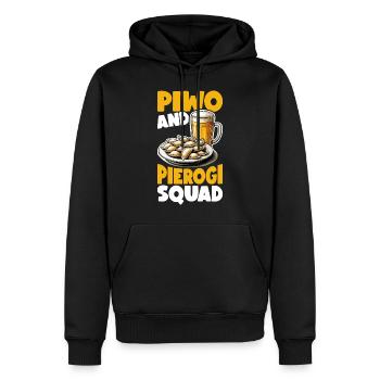 Pierogi Polen Polnische Lebensmittel Piroggen - Männer Premium Bio Hoodie - Schwarz - Vorne - Nico (187cm)