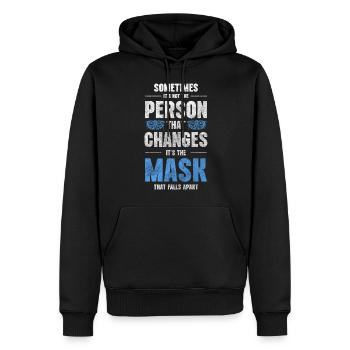 Maskenball Kostüm Unbekannt Schutz - Männer Premium Bio Hoodie - Schwarz - Vorne - Nico (187cm)