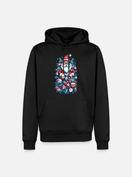 Santa Claus - 🎅 - Men’s Premium Organic Hoodie - black