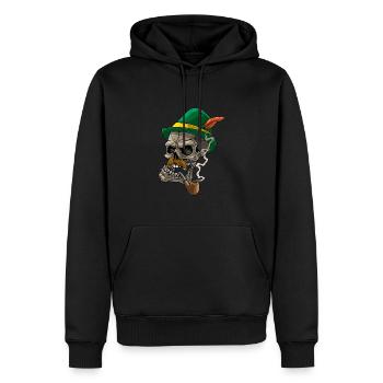 Lausbua Lausbub Lederhosen Trachten - Men’s Premium Organic Hoodie - black - Front - Nico (187cm)