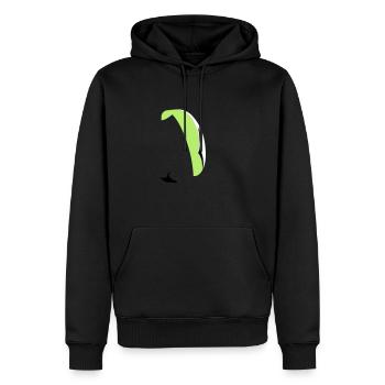 Paraglider XC - Männer Premium Bio Hoodie - Schwarz - Vorne - Nico (187cm)
